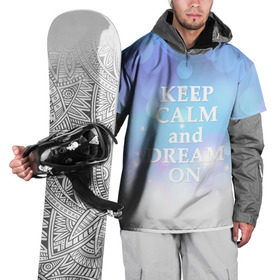 Накидка на куртку 3D с принтом KEEP CALM and dream , 100% полиэстер |  | Тематика изображения на принте: 