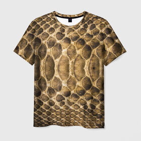 Мужская футболка 3D с принтом Змеиная кожа , 100% полиэфир | прямой крой, круглый вырез горловины, длина до линии бедер | fasion | snake | блеск | дерзость | змеиная | змея | кожа | кожура | красота | крутость | мода | показуха | статус | стиль | ткань | шик