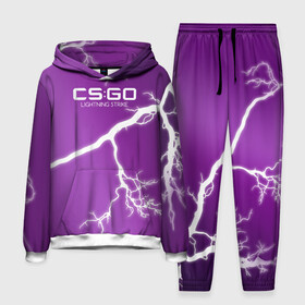 Мужской костюм 3D (с толстовкой) с принтом cs:go   Lightning Strike Style (Удар молнии) ,  |  | cs | csgo | go | волны | город | градиент | дождь | желтый | камуфляж.север | кровь | кс | молния | паутина | розовый | тигр | узор | урбан