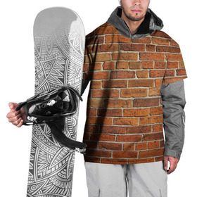 Накидка на куртку 3D с принтом Кирпичи , 100% полиэстер |  | бетон | камень | кирпич | мощь | стена | строительство | стройка | цемент