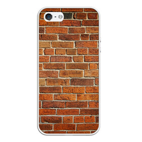 Чехол для iPhone 5/5S матовый с принтом Кирпичи , Силикон | Область печати: задняя сторона чехла, без боковых панелей | бетон | камень | кирпич | мощь | стена | строительство | стройка | цемент