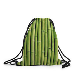 Рюкзак-мешок 3D с принтом Бамбук , 100% полиэстер | плотность ткани — 200 г/м2, размер — 35 х 45 см; лямки — толстые шнурки, застежка на шнуровке, без карманов и подкладки | Тематика изображения на принте: бамбук | дерево | джунгли | кустарник | надёжность | прочность | стена