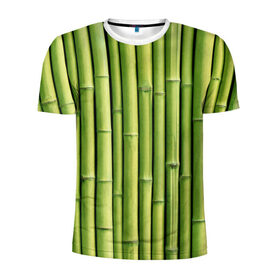 Мужская футболка 3D спортивная с принтом Бамбук , 100% полиэстер с улучшенными характеристиками | приталенный силуэт, круглая горловина, широкие плечи, сужается к линии бедра | Тематика изображения на принте: бамбук | дерево | джунгли | кустарник | надёжность | прочность | стена