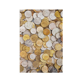Обложка для паспорта матовая кожа с принтом Российские монетки , натуральная матовая кожа | размер 19,3 х 13,7 см; прозрачные пластиковые крепления | money | валюта | деньги | копейка | лавэ | мелочёвка | мелочь | монетки | монеты | россия | рубль | филки