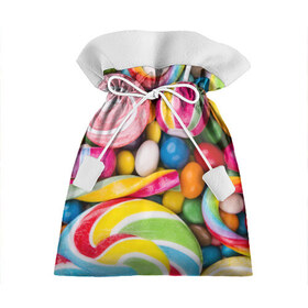 Подарочный 3D мешок с принтом Вкусняшки , 100% полиэстер | Размер: 29*39 см | вкусняшки | драже | конфеты | лакомство | леденцы | мармелад | обжора | объедение | орешки | праздник | сладкоежка | сладости | шоколад