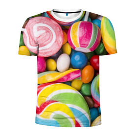 Мужская футболка 3D спортивная с принтом Вкусняшки , 100% полиэстер с улучшенными характеристиками | приталенный силуэт, круглая горловина, широкие плечи, сужается к линии бедра | вкусняшки | драже | конфеты | лакомство | леденцы | мармелад | обжора | объедение | орешки | праздник | сладкоежка | сладости | шоколад