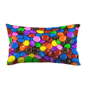 Подушка 3D антистресс с принтом Цветные конфетки , наволочка — 100% полиэстер, наполнитель — вспененный полистирол | состоит из подушки и наволочки на молнии | вкусняшки | драже | конфеты | лакомство | сладости | шоколад