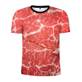 Мужская футболка 3D спортивная с принтом Кусок мяса , 100% полиэстер с улучшенными характеристиками | приталенный силуэт, круглая горловина, широкие плечи, сужается к линии бедра | баранина | бекон | белок | говядина | еда | жилы | кровь | кусок | мощь | мышцы | мясо | нарезка | отбивная | пища | протеин | свинина | сила | телятина | туша | филе | хрящи