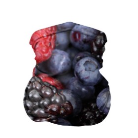 Бандана-труба 3D с принтом Ягодки , 100% полиэстер, ткань с особыми свойствами — Activecool | плотность 150‒180 г/м2; хорошо тянется, но сохраняет форму | вкусно | голубика | дача | деревня | ежевика | клубника | малина | огород | полезно | сад | смородина | сок | фрукты | черника | ягоды