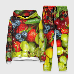 Мужской костюм 3D (с толстовкой) с принтом Вкусные ягоды ,  |  | виноград | вкусно | голубика | дача | деревня | ежевика | клубника | малина | огород | полезно | рябина | сад | смородина | сок | фрукты | черника | ягоды