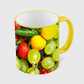 Кружка 3D с принтом Вкусные ягоды , керамика | ёмкость 330 мл | Тематика изображения на принте: виноград | вкусно | голубика | дача | деревня | ежевика | клубника | малина | огород | полезно | рябина | сад | смородина | сок | фрукты | черника | ягоды