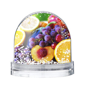 Водяной шар с принтом Спелые фрукты , Пластик | Изображение внутри шара печатается на глянцевой фотобумаге с двух сторон | абрикос | алыча | апельсин | бодрость | веган | виноград | витамины | груша | диета | еда | здоровье | лайм | лимон | молодость | нектар | овощи | персик | питание | польза | сок | фрукты | яблоко | ягоды
