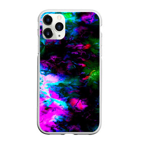 Чехол для iPhone 11 Pro матовый с принтом Цветные волны , Силикон |  | Тематика изображения на принте: абстракция | иллюзии | краска | текстуры | цветные