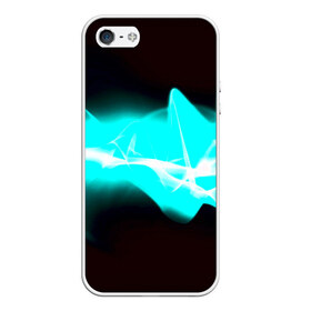 Чехол силиконовый для Телефон Apple iPhone 5/5S с принтом Дым , Силикон | Область печати: задняя сторона чехла, без боковых панелей | Тематика изображения на принте: черный | яркий