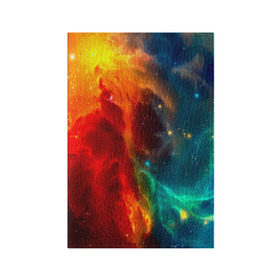 Обложка для паспорта матовая кожа с принтом Atlantis nebula , натуральная матовая кожа | размер 19,3 х 13,7 см; прозрачные пластиковые крепления | вселенная | звезды | космос
