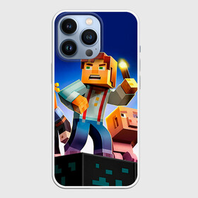 Чехол для iPhone 13 Pro с принтом Minecraft ,  |  | Тематика изображения на принте: game | minecraft | игры | маинкрафт | майн | майнкравт | майнкрафт