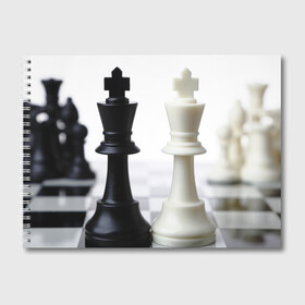 Альбом для рисования с принтом Шахматы , 100% бумага
 | матовая бумага, плотность 200 мг. | белая | черная | шахматы