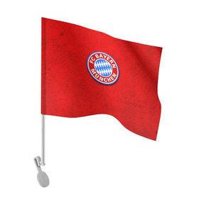 Флаг для автомобиля с принтом Бавария лого , 100% полиэстер | Размер: 30*21 см | bayern | munchen | бавария | мюнхен | фк | фк бавария | футбол