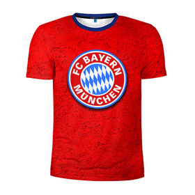 Мужская футболка 3D спортивная с принтом Бавария лого , 100% полиэстер с улучшенными характеристиками | приталенный силуэт, круглая горловина, широкие плечи, сужается к линии бедра | bayern | munchen | бавария | мюнхен | фк | фк бавария | футбол