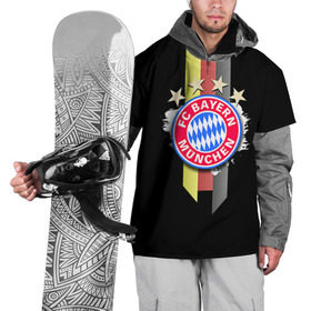 Накидка на куртку 3D с принтом ФК Бавария , 100% полиэстер |  | Тематика изображения на принте: bayern | munchen | бавария | мюнхен | фк | фк бавария | футбол