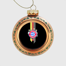 Стеклянный ёлочный шар с принтом ФК Бавария , Стекло | Диаметр: 80 мм | bayern | munchen | бавария | мюнхен | фк | фк бавария | футбол