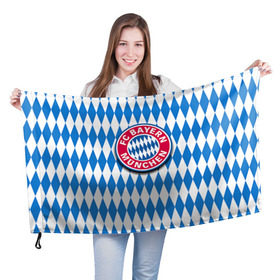 Флаг 3D с принтом Бавария , 100% полиэстер | плотность ткани — 95 г/м2, размер — 67 х 109 см. Принт наносится с одной стороны | bayern | munchen | бавария | мюнхен | фк | фк бавария | футбол