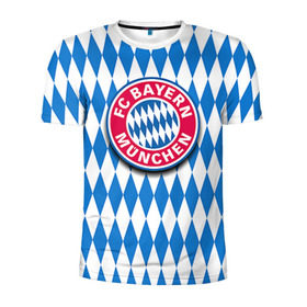 Мужская футболка 3D спортивная с принтом Бавария , 100% полиэстер с улучшенными характеристиками | приталенный силуэт, круглая горловина, широкие плечи, сужается к линии бедра | bayern | munchen | бавария | мюнхен | фк | фк бавария | футбол