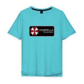 Мужская футболка хлопок Oversize с принтом Umbrella corporation Нашивка-2 , 100% хлопок | свободный крой, круглый ворот, “спинка” длиннее передней части | resident evil | вирус | зомби