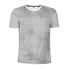 Мужская футболка 3D спортивная с принтом Металлический лист , 100% полиэстер с улучшенными характеристиками | приталенный силуэт, круглая горловина, широкие плечи, сужается к линии бедра | лист | металл | пластина | текстура | узор