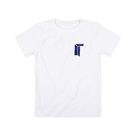Детская футболка хлопок с принтом cs:go - TITAN , 100% хлопок | круглый вырез горловины, полуприлегающий силуэт, длина до линии бедер | 2016 | counter strike | cs | csgo | titan | титан