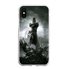 Чехол для iPhone XS Max матовый с принтом Dishonored , Силикон | Область печати: задняя сторона чехла, без боковых панелей | dishonored | ассасин | игры