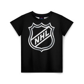 Детская футболка 3D с принтом NHL , 100% гипоаллергенный полиэфир | прямой крой, круглый вырез горловины, длина до линии бедер, чуть спущенное плечо, ткань немного тянется | nhl | канада | спорт | хоккей | хоккейная лига