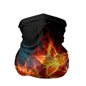 Бандана-труба 3D с принтом Огненный цветок , 100% полиэстер, ткань с особыми свойствами — Activecool | плотность 150‒180 г/м2; хорошо тянется, но сохраняет форму | звезда | искры | огненный цветок | огонь | пламя | пожар