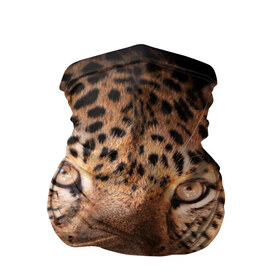 Бандана-труба 3D с принтом Леопард , 100% полиэстер, ткань с особыми свойствами — Activecool | плотность 150‒180 г/м2; хорошо тянется, но сохраняет форму | гепард | грация | дикая кошка | добыча | животные | леопард | ловкость | опасность | пятна | хищник | ягуар