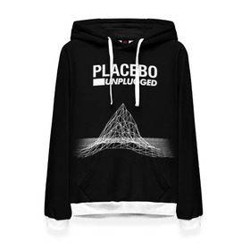 Женская толстовка 3D с принтом Placebo , 100% полиэстер  | двухслойный капюшон со шнурком для регулировки, мягкие манжеты на рукавах и по низу толстовки, спереди карман-кенгуру с мягким внутренним слоем. | placebo | брайан молко | молко | плацебо | плейсибо | плэйсибо