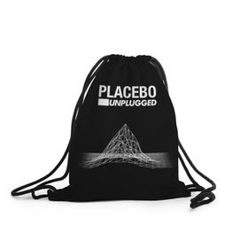 Рюкзак-мешок 3D с принтом Placebo , 100% полиэстер | плотность ткани — 200 г/м2, размер — 35 х 45 см; лямки — толстые шнурки, застежка на шнуровке, без карманов и подкладки | placebo | брайан молко | молко | плацебо | плейсибо | плэйсибо