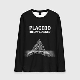 Мужской лонгслив 3D с принтом Placebo , 100% полиэстер | длинные рукава, круглый вырез горловины, полуприлегающий силуэт | placebo | брайан молко | молко | плацебо | плейсибо | плэйсибо