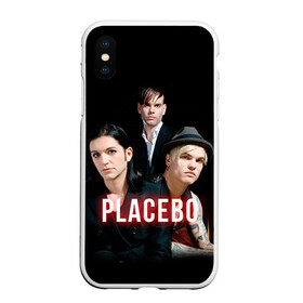 Чехол для iPhone XS Max матовый с принтом Placebo группа , Силикон | Область печати: задняя сторона чехла, без боковых панелей | Тематика изображения на принте: placebo | брайан молко | молко | плацебо | плейсибо | плэйсибо