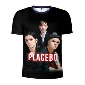 Мужская футболка 3D спортивная с принтом Placebo группа , 100% полиэстер с улучшенными характеристиками | приталенный силуэт, круглая горловина, широкие плечи, сужается к линии бедра | placebo | брайан молко | молко | плацебо | плейсибо | плэйсибо