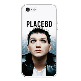Чехол силиконовый для Телефон Apple iPhone 5/5S с принтом Плацебо , Силикон | Область печати: задняя сторона чехла, без боковых панелей | placebo | брайан молко | молко | плацебо | плейсибо | плэйсибо