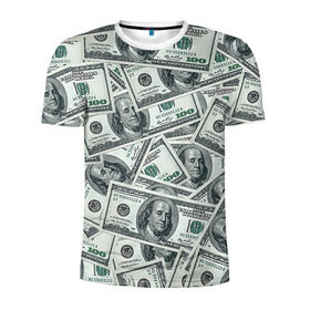 Мужская футболка 3D спортивная с принтом Банкноты , 100% полиэстер с улучшенными характеристиками | приталенный силуэт, круглая горловина, широкие плечи, сужается к линии бедра | Тематика изображения на принте: dollars | swag | бабло | банкноты | деньги | доллары | кеш | сваг | свег | свэг