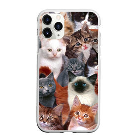 Чехол для iPhone 11 Pro Max матовый с принтом Котики , Силикон |  | cat | cats | кот | котик | коты | котята