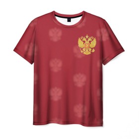 Мужская футболка 3D с принтом Сборная России по футболу , 100% полиэфир | прямой крой, круглый вырез горловины, длина до линии бедер | russia | акинфеев | дзюба | россия | рф | футбол | черышев