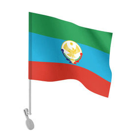 Флаг для автомобиля с принтом Дагестан , 100% полиэстер | Размер: 30*21 см | 05 | аварец | аварка | дагестанец | дагестанка | дагистан | кавказ
