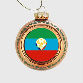 Стеклянный ёлочный шар с принтом Дагестан , Стекло | Диаметр: 80 мм | 05 | аварец | аварка | дагестанец | дагестанка | дагистан | кавказ