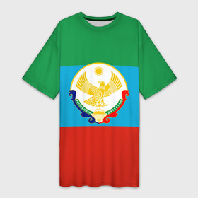 Платье-футболка 3D с принтом Дагестан ,  |  | 05 | аварец | аварка | дагестанец | дагестанка | дагистан | кавказ