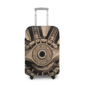Чехол для чемодана 3D с принтом Пропеллер , 86% полиэфир, 14% спандекс | двустороннее нанесение принта, прорези для ручек и колес | ввс | винт | двигатель | пропеллер | ретро | самолет