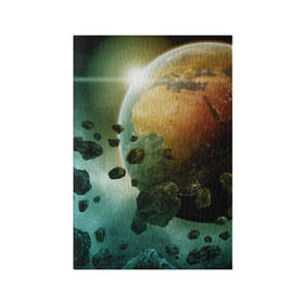 Обложка для паспорта матовая кожа с принтом Метеориты , натуральная матовая кожа | размер 19,3 х 13,7 см; прозрачные пластиковые крепления | вселенная | галактика | звёзды | земля | камета | космос | метеориты | метеоры | орбита | планеты | солнце