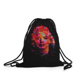 Рюкзак-мешок 3D с принтом Marilyn Monroe Art , 100% полиэстер | плотность ткани — 200 г/м2, размер — 35 х 45 см; лямки — толстые шнурки, застежка на шнуровке, без карманов и подкладки | art | marilyn monroe | живопись | искусство | мэрилин монро