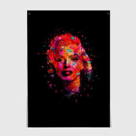 Постер с принтом Marilyn Monroe Art , 100% бумага
 | бумага, плотность 150 мг. Матовая, но за счет высокого коэффициента гладкости имеет небольшой блеск и дает на свету блики, но в отличии от глянцевой бумаги не покрыта лаком | art | marilyn monroe | живопись | искусство | мэрилин монро